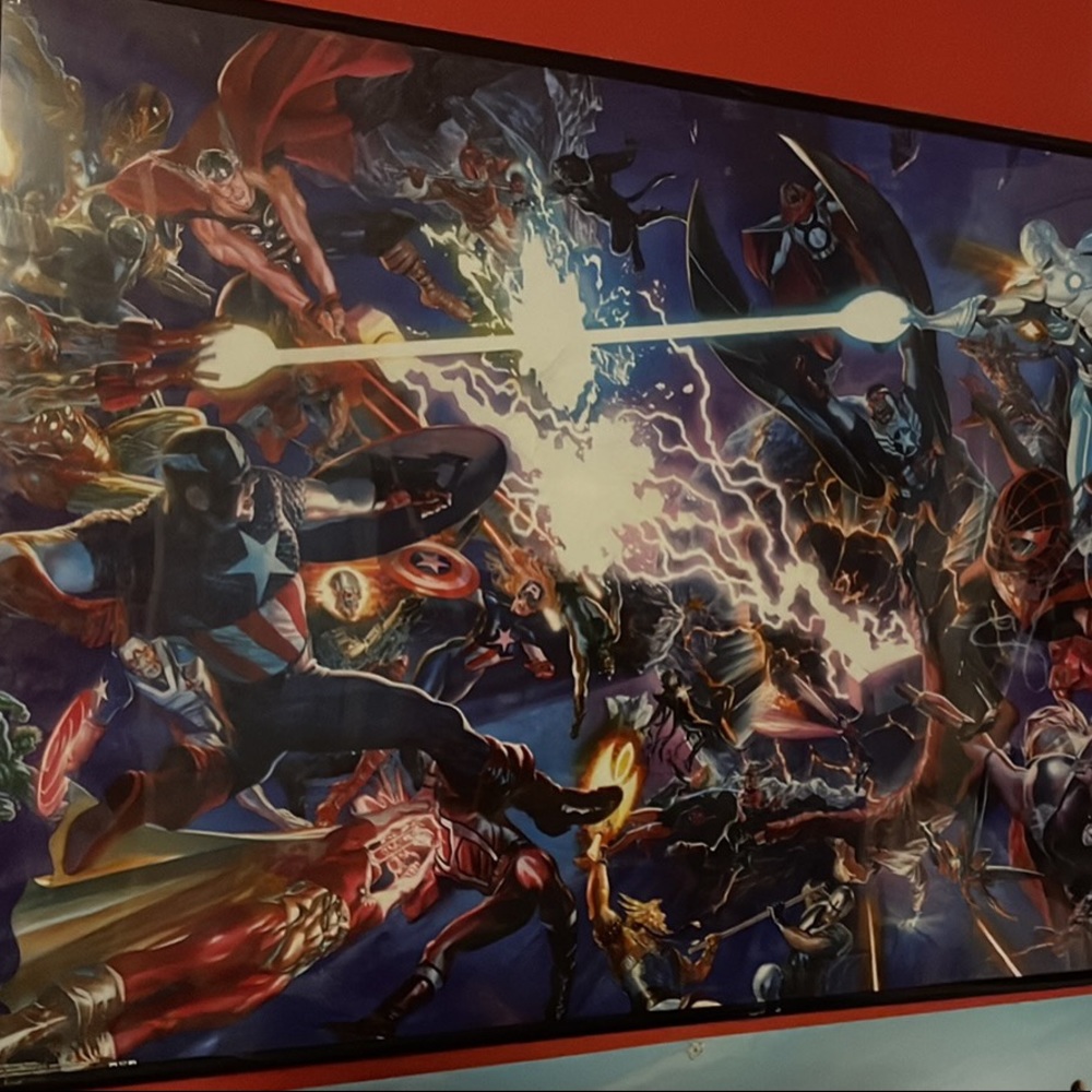 Marcel Secret Wars Poster and poster frame